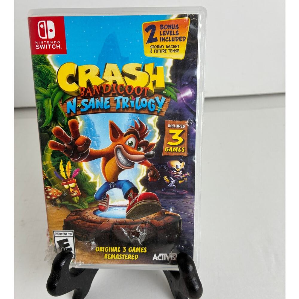 Nintendo Switch 3 Games Crash Bandicoot N-Sane Trilogy Activision Case
